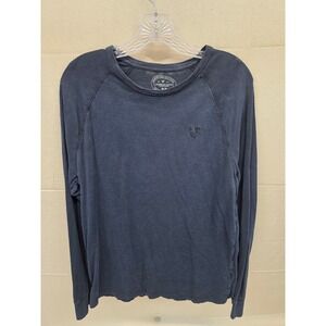 American Eagle Legend Long Sleeve T-Shirt Mens Medium Blue Athletic Fit Raglan